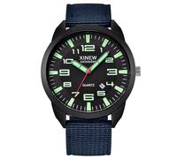 AKTOUR Tech Watches for Men Calendar Strap Semplice Nylon Luminoso Quadrante Orologio da uomo Gwg-1000, E1, misura unica