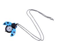 AKTOUR Tempo Del da taschino creativo con coccinella a sette stelle con gioielli europei e americani Sveglia Zapping (Blue, One Size)