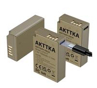 AKTTKA Batterie ricaricabili LP-E17 1500mAh - Ricarica Type-C integrata - Compatibile con Canon EOS R8, R10, R50, R100, RP, 200D, 750D, 250D, 77D, 800D, Rebel SL2, T6i, T6s, T7i, M3, M5, M6