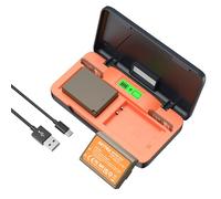 AKTTKA LP-E10 Batteria 1680mAh Set di Ricarica Rapida 20W per Canon LP-E10 e EOS 1100D, 1200D, 1300D, 2000D, 3000D, 4000D, Rebel T3 T5 T6 T7, Kiss X50 X70 - Display LCD e SD Card Slot