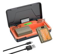 AKTTKA NP-FZ100 Batteria 3000mAh (2 Pack) - Caricabatterie Rapido 20W con Custodia per Sony A7iii, A7iv, A7C, A6700, A6600, ZV-E1, ZV-E10ii, FX3, FX30, A9, A9S, A7R3, A7R4,Display LCD e SD