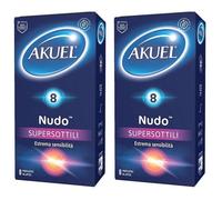 Akuel Nudo Supersottile Profilattici 2x8 St