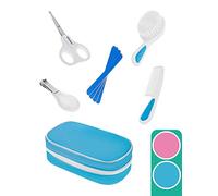AKUKU Baby - Set per la cura dei neonati, 5 pezzi, con forbicine per unghie, tagliaunghie, spazzola, pettine e lima per unghie, in un piccolo astuccio