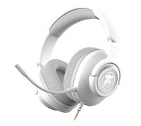 Akuma SEINEN H04 - Cuffie da gioco cablate con riduzione del rumore, audio stereo 50 mm, jack 3,5 mm, compatibile con PC, console Sony PS5, Xbox, Switch, Switch2, Smartphone - Comfort esteso - Bianco