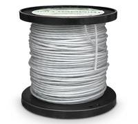 Akuoly Filo per decespugliatore, 2,4 mm, 60 m, con anima in acciaio, bobina di conservazione, superficie in nylon e nucleo in filo di acciaio per erbe e erbacce, bobina pre-avvolta con pratico vano