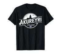 Akureyri Islanda City Travel North Adventure Maglietta