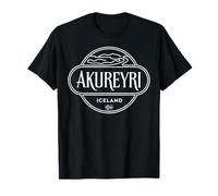 Akureyri Islanda City Travel North Adventure Maglietta