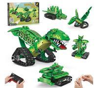 AKWME Set Robot Dinosauro 5 in 1, Giocattolo Costruzione Robot con APP e Telecomando a 2.4 GHz, Kit STEM Robotica Programmabile, Regali Compleanno per Bambino Maschio 6-12 Anni