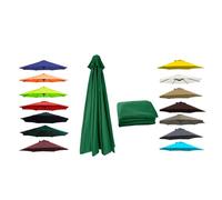 AKWQPY Copertura Di Ricambio Telo per Ombrellone A 6 Braccia, impermeabile anti-UV Tettoia In Tessuto per Ombrello Giardino, Baldacchino Sostituzione Per Ombrellone(Dark Green,3.0m/10ft)