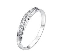akwuiopt Anelli di fidanzamento in argento e oro rosa design delicato anello alla moda anello in resina di alta qualità taglia 9, 10, Rame, Nessuna pietra preziosa