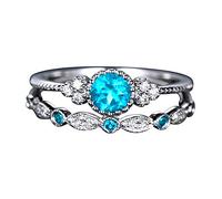 akwuiopt Anello Moda Donna Gioielli 1 Anelli Coppia Coppia 510 Dimensioni Anelli Semplice Promessa Anello, Misura unica, Rame, Nessuna pietra preziosa