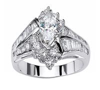 akwuiopt Gioielli di moda fatti a mano, gioielli di fidanzamento, anello di anniversario, anelli casual da donna, 9号, Metallo, Nessuna pietra preziosa