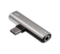 AKYGA Adattatore auricolare AK-AD-71 USB Type C to USB Type C/Jack 3.5 mm per Android, convertitore DAC Chip Hi-Fi Audio