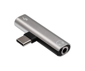AKYGA Adattatore auricolare AK-AD-71 USB Type C to USB Type C/Jack 3.5 mm per Android, convertitore DAC Chip Hi-Fi Audio