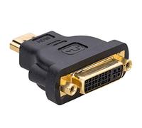 AKYGA AK-AD-02 - Adattatore video placcato oro Female DVI-I Dual Link 24+5 a maschio HDMI, colore: Nero