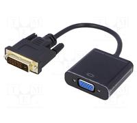 AKYGA AKY AK-AD-50 Adaptador convertidor Cable AK-AD-50 VGA (f) / DVI 24 + 1 Pin (m) 15cm