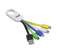 AKYGA AK-AD-51 Multi Adapter 5in1 USB A USB C Micro Mini USB Lightning Cavo di Ricarica