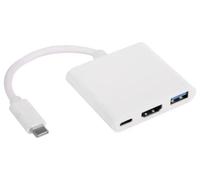 AKYGA AK-AD-57 4 Porte USB C Hub USB C HDMI USB A 3.0 Adapter Splitter 20 cm