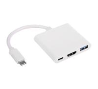 AKYGA AK-AD-57 4 Porte USB C Hub USB C HDMI USB A 3.0 Adapter Splitter 20 cm