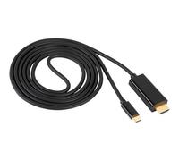 Akyga AK-AV-18 Cavo 1.8 m Nero Cavo USB-C