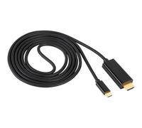 Akyga AK-AV-18 Cavo 1.8 m Nero Cavo USB-C