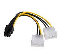 AKYGA AK-CA-13-2 connettori Molex su Presa PCI-E a 6 Pin, 15 cm