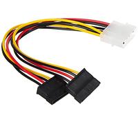 AKYGA AK-CA-16 Molex maschio a 2 prese SATA, 15 cm