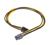 AKYGA AK-CA-49 2X PCI-E 6 Pin Femmina Adapter Cavo di Alimentazione 40cm