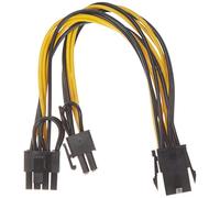 AKYGA AK-CA-55 6 Pin Male to 2X PCI-E 6+2 Pin Female Adapter Power Cable 15 cm