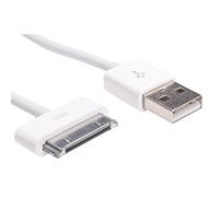 AKYGA AK - Cavo Dati USB 30 Pin a USB per sincronizzazione Dati/Ricarica/Dati, Colore: Bianco