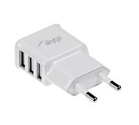 akyga AK CH 05 prese caricabatteria da auto con 3 X USB Anschluss 5 V/a/15 W Bianco