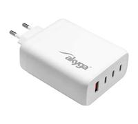 Akyga AK-CH-24 Caricatore USB 140 W USB-C®, USB-A Bianco