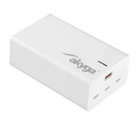 Akyga AK-CH-25 Caricatore USB 140 W USB-C®, USB-A Bianco