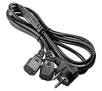 Akyga AK-PC-04A Cavo Alimentazione [1x Spina schuko - 2x Presa IEC C13] 1.80 m