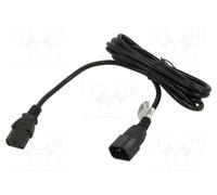 Akyga AK-PC-07C Cavo Alimentazione [1x Spina IEC C14 - 1x Presa IEC C13] 3 m N
