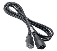 AKYGA AK PC di 03 A verlaengerungs Stromkabel, 1,8 m per PC, Stampante, Schermi Nero