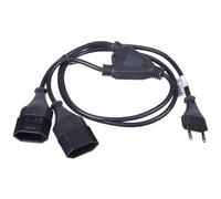 Akyga AK-RD-05A Cavo Alimentazione [1x Connettore europeo - 2x Spina europea]