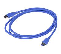 Akyga AK-USB-14 Cavo USB USB 3.0 Spina USB-A, Spina USB-A 1.80 m Blu