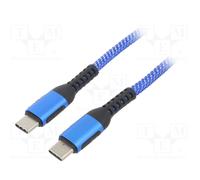 Akyga Cavo USB Spina USB-C®, Spina USB-C® 1.80 m Blu AK-USB-38