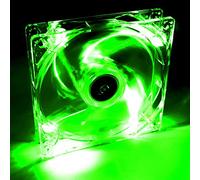 Akyga AW-12A-BG - Ventola per PC Molex a 4 LED, 120 mm, 12 V, colore: Verde
