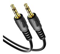 Akyga, Cavo audio per Jack 3.5 mm Jack da 3,5 mm a jack da 3,5 mm -1,8 m, Nero