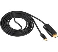 AKYGA Cavo di collegamento AK-AV-18 USB-C a HDMI 4K Ultra HD, 1,8 m, nero
