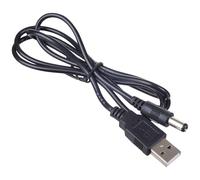 Akyga Cavo di ricarica USB Spina DC 5,5 mm 0.80 m Nero AK-DC-04