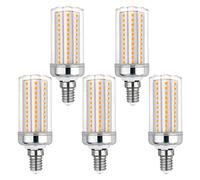 Akynite Lampadina LED E14 16W Luce Fredda 6000K, 2000 Lumen, Equivalente Alogena E14 150W 120W, 360 Gradi, AC 220V, Non Dimmerabile, Lampade LED Mais Attacco e14 per Plafoniera, set di 5