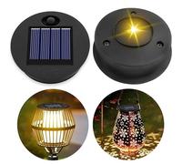 Akynite Luci Solari di Ricambio 7 cm per Lanterna da Giardino, Luce Calda, 1.2V 600mAh, IP44 Lampada Solare di Ricambio, Ricambi Luci Solari Esterno per Lanterna Solare da Giardino, set di 2
