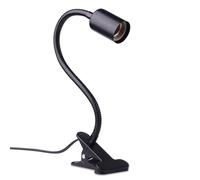 Akynite Portalampada E27 con Pinza per Tartarughe, max. 150W, Flessibile con 1,5m Cavo e Interruttore, Portalampada E27 Ceramica per Lampada Tartarughe Rettili, Lampada Riscaldante per Cani, Nero