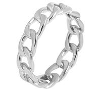Akzent Anello da donna in acciaio inox, misura 60, adatto per fidanzamento o matrimonio, regalo per donna con confezione regalo