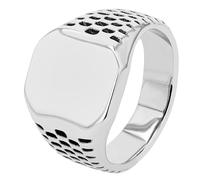 Akzent Anello da uomo, in acciaio inox lucido, misura 64, adatto per fidanzamento o matrimonio, idea regalo per uomo, con confezione regalo