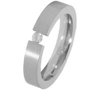 Akzent Anello da uomo in acciaio inox, misura 56, fidanzamento o matrimonio, idea regalo per uomo, confezione regalo inclusa