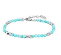 Akzent Bracciale da donna in acciaio inox color argento e oro, lunghezza 17 cm, chiusura a moschettone, 100% impermeabile e delicato sulla pelle | Bracelet for Woman, Eine Grösse, Acciaio inossidabile